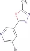 3-Bromo-5-(5-methyl-1,3,4-oxadiazol-2-yl)pyridine