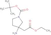 tert-Butyl 3-amino-3-(2-methoxy-2-oxoethyl)pyrrolidine-1-carboxylate