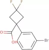 1-(3-Bromophenyl)-3,3-difluorocyclobutane-1-carboxylic acid