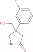 4-(3-Fluorophenyl)-4-(hydroxymethyl)pyrrolidin-2-one