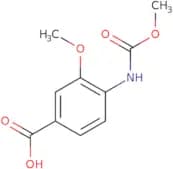 3-Methoxy-4-[(methoxycarbonyl)amino]benzoic acid