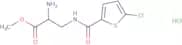 Methyl (2S)-2-amino-3-[(5-chlorothiophen-2-yl)formamido]propanoate hydrochloride