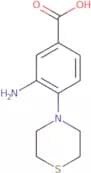 3-Amino-4-(thiomorpholin-4-yl)benzoic acid