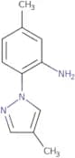 5-Methyl-2-(4-methyl-1H-pyrazol-1-yl)aniline