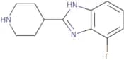 4-Fluoro-2-(piperidin-4-yl)-1H-1,3-benzodiazole