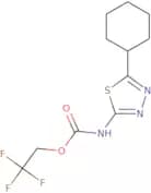 2,2,2-Trifluoroethyl N-(5-cyclohexyl-1,3,4-thiadiazol-2-yl)carbamate
