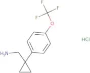(1-(4-(Trifluoromethoxy)phenyl)cyclopropyl)methanamine hydrochloride