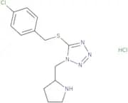 5-{[(4-Chlorophenyl)methyl]sulfanyl}-1-[(pyrrolidin-2-yl)methyl]-1H-1,2,3,4-tetrazole hydrochloride