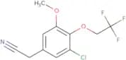 2-[3-Chloro-5-methoxy-4-(2,2,2-trifluoroethoxy)phenyl]acetonitrile