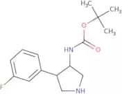 rac-tert-Butyl N-[(3R,4S)-4-(3-fluorophenyl)pyrrolidin-3-yl]carbamate