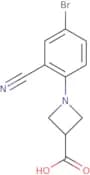 1-(4-Bromo-2-cyanophenyl)azetidine-3-carboxylic acid