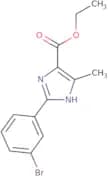 Ethyl 2-(3-bromophenyl)-5-methyl-1H-imidazole-4-carboxylate