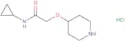 N-Cyclopropyl-2-(piperidin-4-yloxy)acetamide hydrochloride