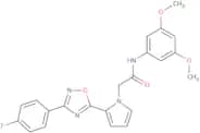 N-(3,5-Dimethoxyphenyl)-2-{2-[3-(4-fluorophenyl)-1,2,4-oxadiazol-5-yl]-1H-pyrrol-1-yl}acetamide