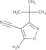 5-amino-3-tert-butyl-1,2-oxazole-4-carbonitrile