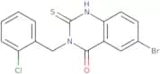 6-Bromo-3-[(2-chlorophenyl)methyl]-2-sulfanyl-3,4-dihydroquinazolin-4-one