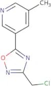 3-[3-(Chloromethyl)-1,2,4-oxadiazol-5-yl]-5-methylpyridine