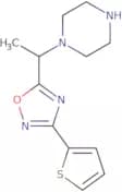 1-{1-[3-(Thiophen-2-yl)-1,2,4-oxadiazol-5-yl]ethyl}piperazine