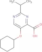5-(Cyclohexyloxy)-2-(propan-2-yl)pyrimidine-4-carboxylic acid