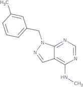 N-Methyl-1-[(3-methylphenyl)methyl]-1H-pyrazolo[3,4-d]pyrimidin-4-amine