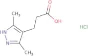 3-(3,5-Dimethyl-1H-pyrazol-4-yl)propanoic acid hydrochloride