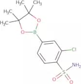 2-Chloro-4-(tetramethyl-1,3,2-dioxaborolan-2-yl)benzene-1-sulfonamide
