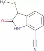 3-(Methylsulfanyl)-2-oxo-2,3-dihydro-1H-indole-7-carbonitrile