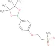 2-[4-(2-Methanesulfonylethoxy)phenyl]-4,4,5,5-tetramethyl-1,3,2-dioxaborolane