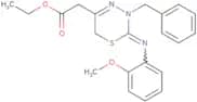 Ethyl 2-{3-benzyl-2-[(2-methoxyphenyl)imino]-3,6-dihydro-2H-1,3,4-thiadiazin-5-yl}acetate
