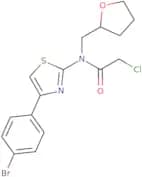 N-[4-(4-Bromophenyl)-1,3-thiazol-2-yl]-2-chloro-N-(oxolan-2-ylmethyl)acetamide