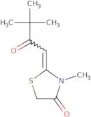 2-(3,3-Dimethyl-2-oxobutylidene)-3-methyl-1,3-thiazolidin-4-one