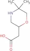 2-[(2S)-5,5-Dimethylmorpholin-2-yl]acetic acid