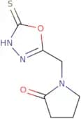 1-[(5-Sulfanyl-1,3,4-oxadiazol-2-yl)methyl]pyrrolidin-2-one