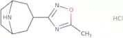 3-(5-Methyl-1,2,4-oxadiazol-3-yl)-8-azabicyclo[3.2.1]octane hydrochloride
