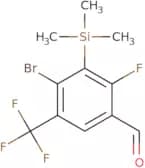 4-Bromo-2-fluoro-5-(trifluoromethyl)-3-(trimethylsilyl)benzaldehyde