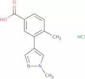 4-Methyl-3-(1-methyl-1H-pyrazol-4-yl)benzoic acid hydrochloride