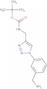 tert-Butyl N-({1-[3-(aminomethyl)phenyl]-1H-1,2,3-triazol-4-yl}methyl)carbamate