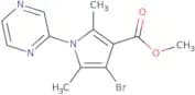 Methyl 4-bromo-2,5-dimethyl-1-(pyrazin-2-yl)-1H-pyrrole-3-carboxylate