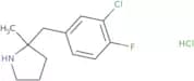 2-[(3-Chloro-4-fluorophenyl)methyl]-2-methylpyrrolidine hydrochloride