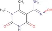 (Z)-N'-Hydroxy-1,6-dimethyl-2,4-dioxo-1,2,3,4-tetrahydropyrimidine-5-carboximidamide