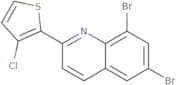 6,8-Dibromo-2-(3-chlorothiophen-2-yl)quinoline