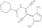 N-[(1Z)-1,2-Dicyano-2-(2,5-dimethyl-1H-pyrrol-1-yl)eth-1-en-1-yl]cyclohexanecarboxamide