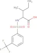 (2S,3S)-3-Methyl-2-[3-(trifluoromethyl)benzenesulfonamido]pentanoic acid