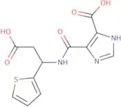4-{[2-Carboxy-1-(thiophen-2-yl)ethyl]carbamoyl}-1H-imidazole-5-carboxylic acid
