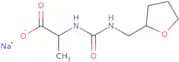 Sodium (2S)-2-{[(oxolan-2-ylmethyl)carbamoyl]amino}propanoate