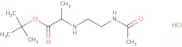 tert-Butyl 2-[(2-acetamidoethyl)amino]propanoate hydrochloride