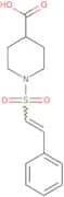 1-[(E)-2-Phenylethenesulfonyl]piperidine-4-carboxylic acid