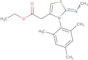 Ethyl 2-[2-(methylimino)-3-(2,4,6-trimethylphenyl)-2,3-dihydro-1,3-thiazol-4-yl]acetate
