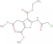 4-Ethyl 2-methyl 5-(2-chloroacetamido)-3-(2-methoxy-2-oxoethyl)thiophene-2,4-dicarboxylate