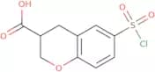 6-(Chlorosulfonyl)-3,4-dihydro-2H-1-benzopyran-3-carboxylic acid